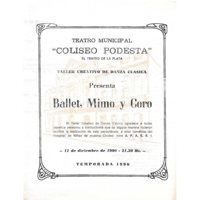 "Ballet, Mimo y Coro"