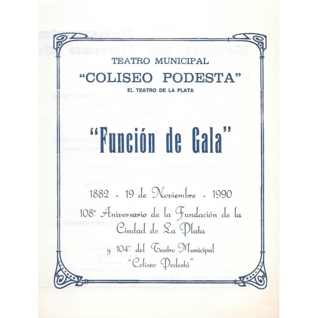 Función de Gala - Aniversario de La Plata
