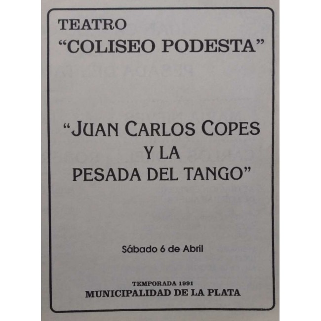 "Juan Carlos Copes y La Pesada del Tango"