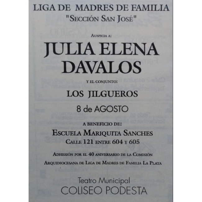 Julia Elena Davalos y Los Jilgueros