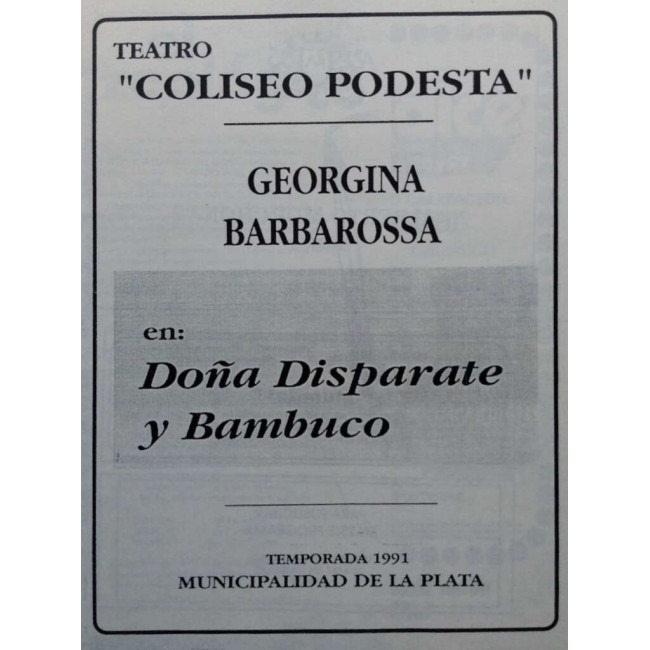 "Doña Disparate y Bambuco"