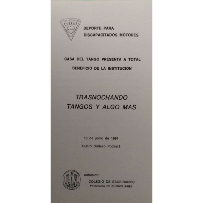 "Trasnochando tangos y algo más"
