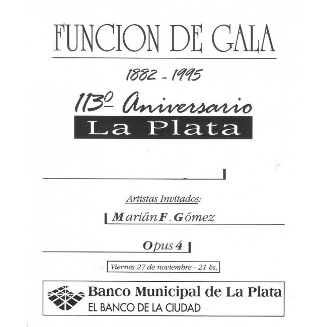 Función de Gala -113ºAniversario La Plata