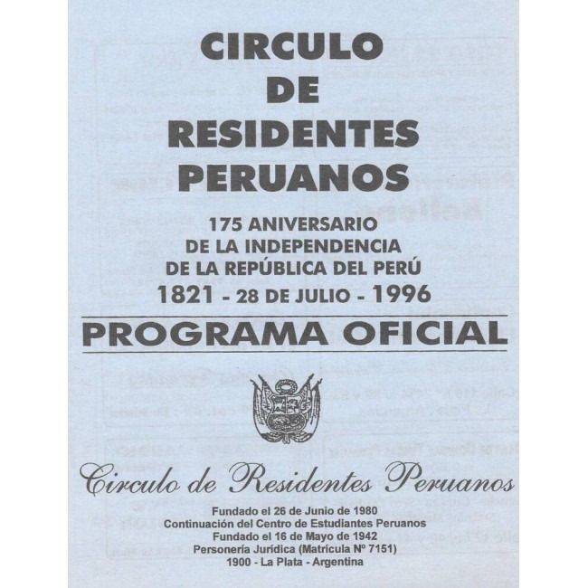 175° aniversario Independencia del Perú