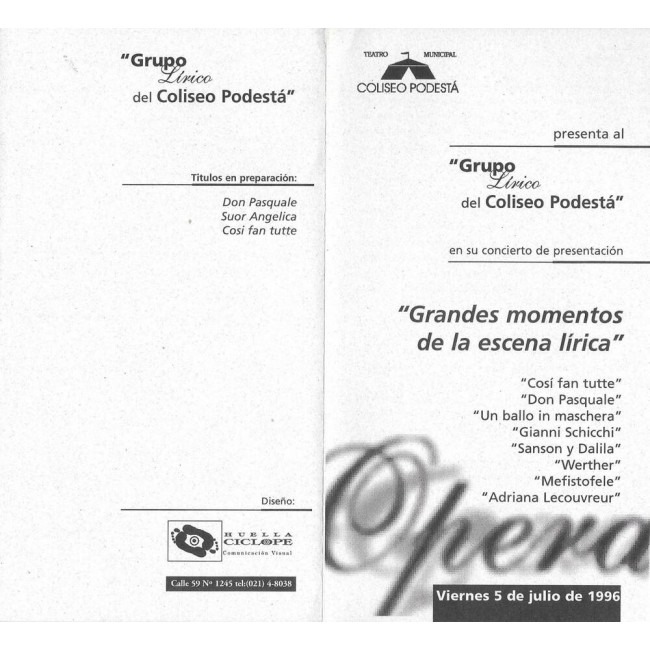"Grandes momentos de la escena lírica"