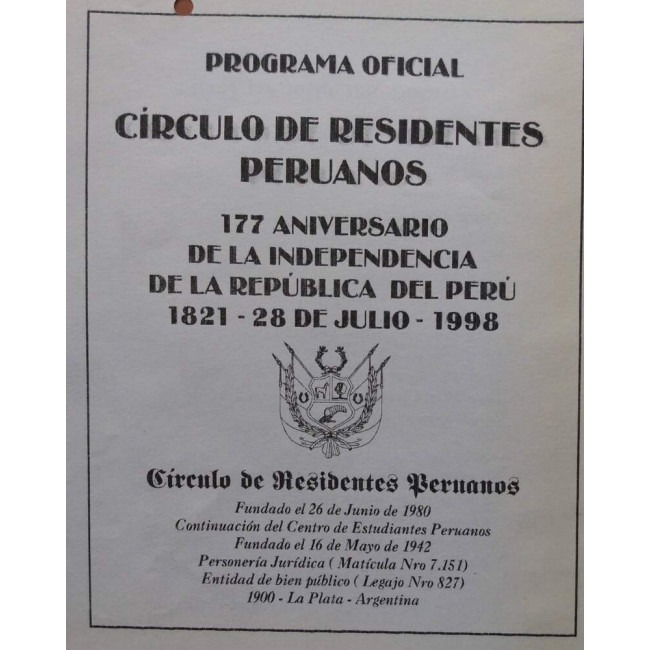 177º Aniversario del Peru 