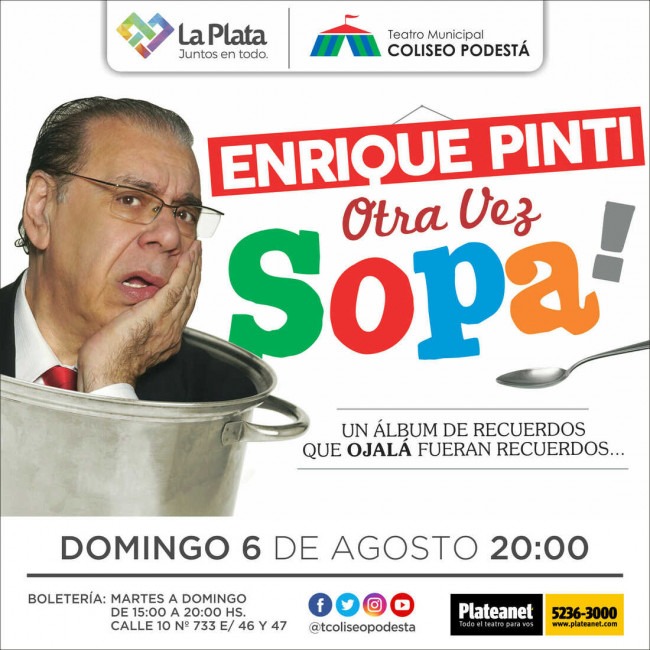 Enrique Pinti. Otra vez sopa