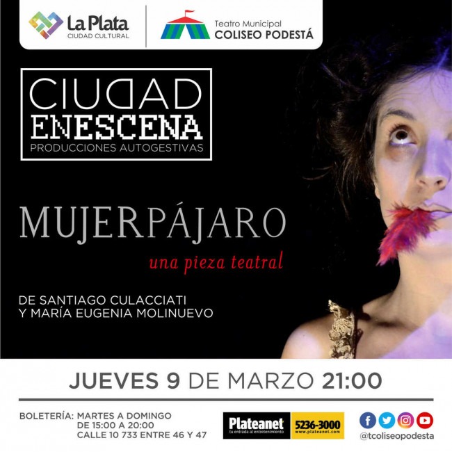 Ciclo Ciudad en Escena. Mujerpájaro
