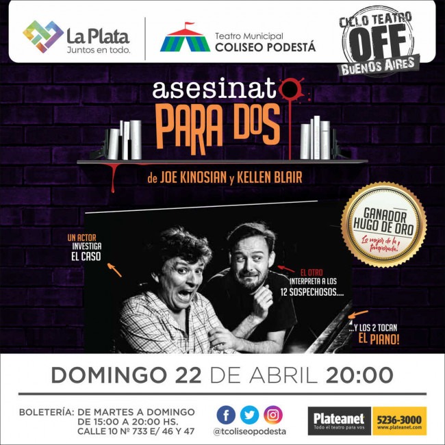 Ciclo Teatro Off Buenos Aires. Asesinato para dos