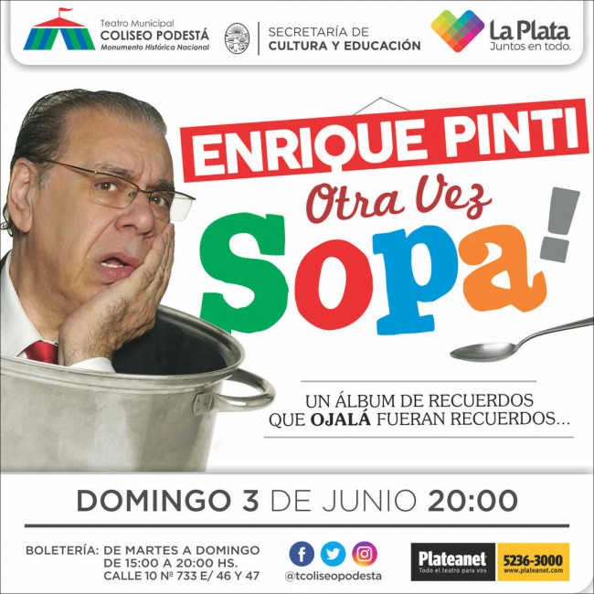 Enrique Pinti. Otra vez sopa