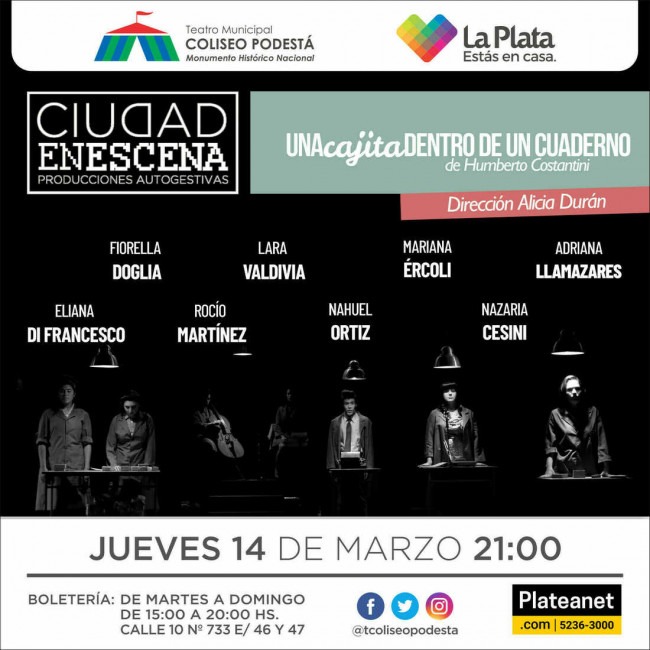 Ciclo Ciudad en Escena. Una cajita dentro de un cuaderno