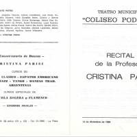 Recital de Cristina Parisi