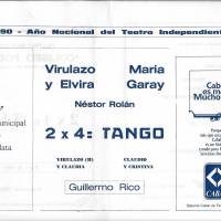 "2 x 4 = tango"