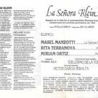 "La Señora Klein"