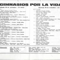 "Gimnasios por la vida"