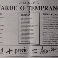 "Tarde o temprano"