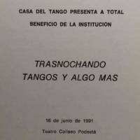 "Trasnochando tangos y algo más"