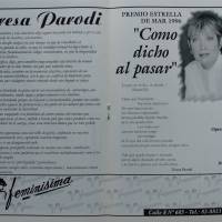 Teresa Parodi " Como dicho al pasar"