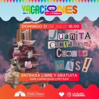 Cerramos la vacaciones de invierno con una función gratuita de “Juanita cantame un cuento más”