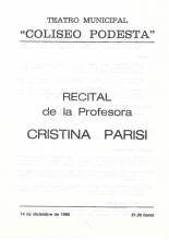 Recital de Cristina Parisi