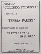 "Ya esta la taba en el aire"