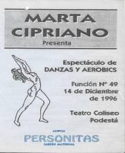 Espectáculo de danzas y aerobics