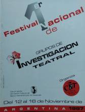 1º Festival Nacional de Investigacion Teatral