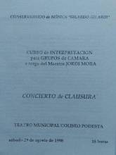 Concierto Música de Camara